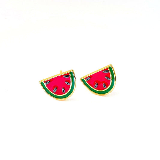 Jenny Lemons - Watermelon Enamel Earrings