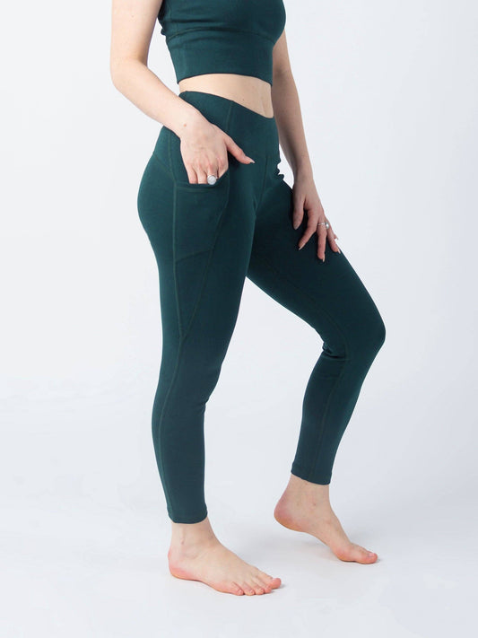 Happy Earth PlantTec™ Organic Leggings | Teal