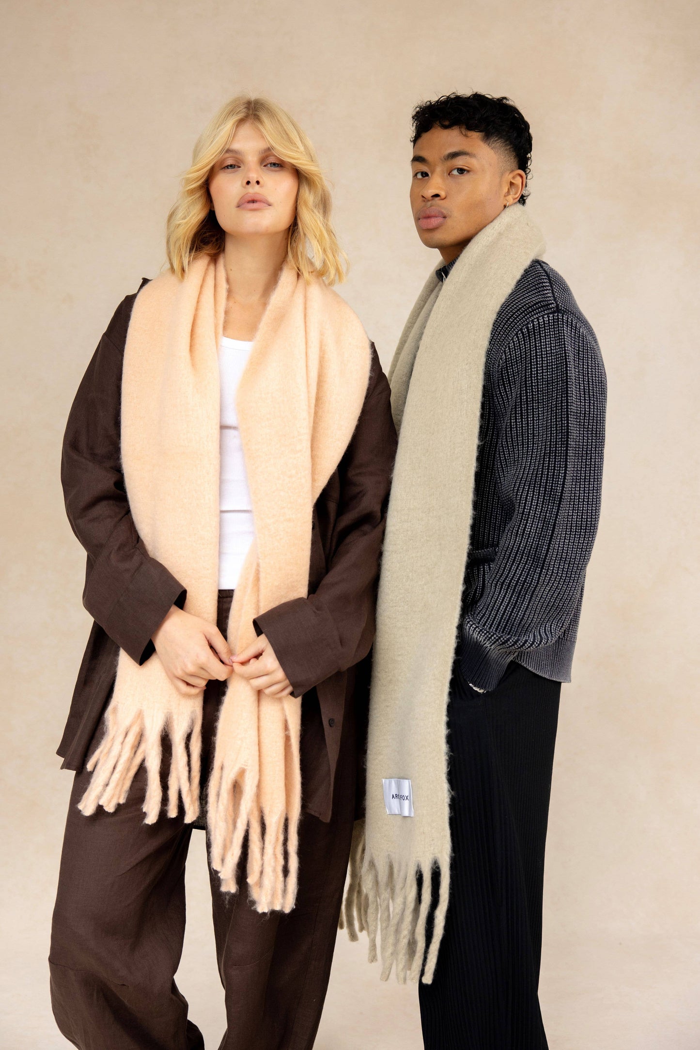 Arctic Fox The Stockholm Scarf - 100% Recycled - Pink Clay - AW24