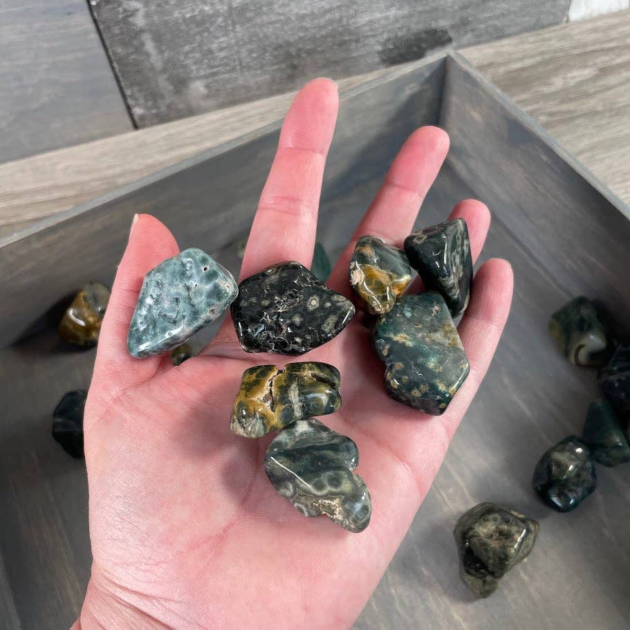 Keystone Crystals - Ocean Jasper Tumbled Stones