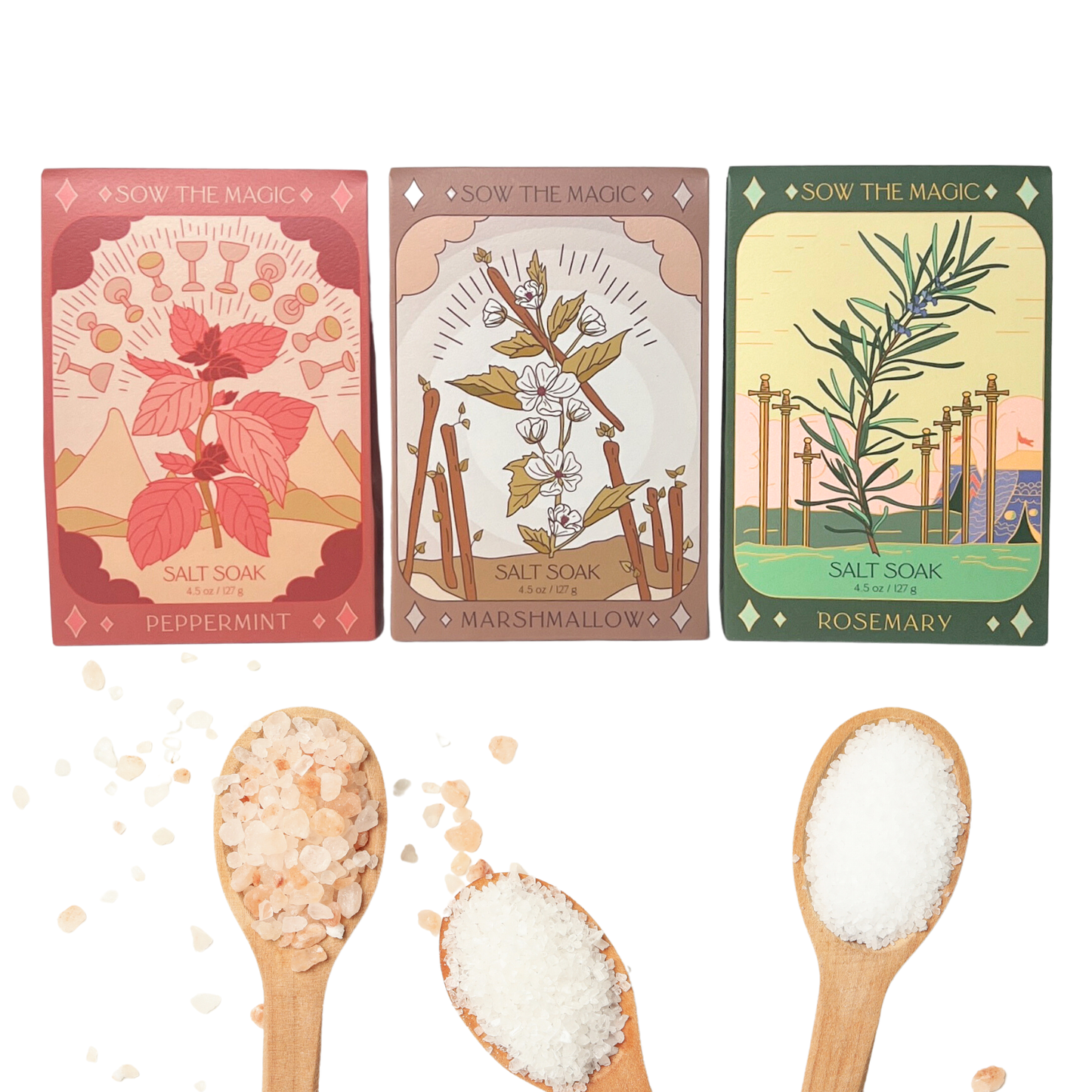Sow the Magic - Rosemary Tarot Bath Salt Soak