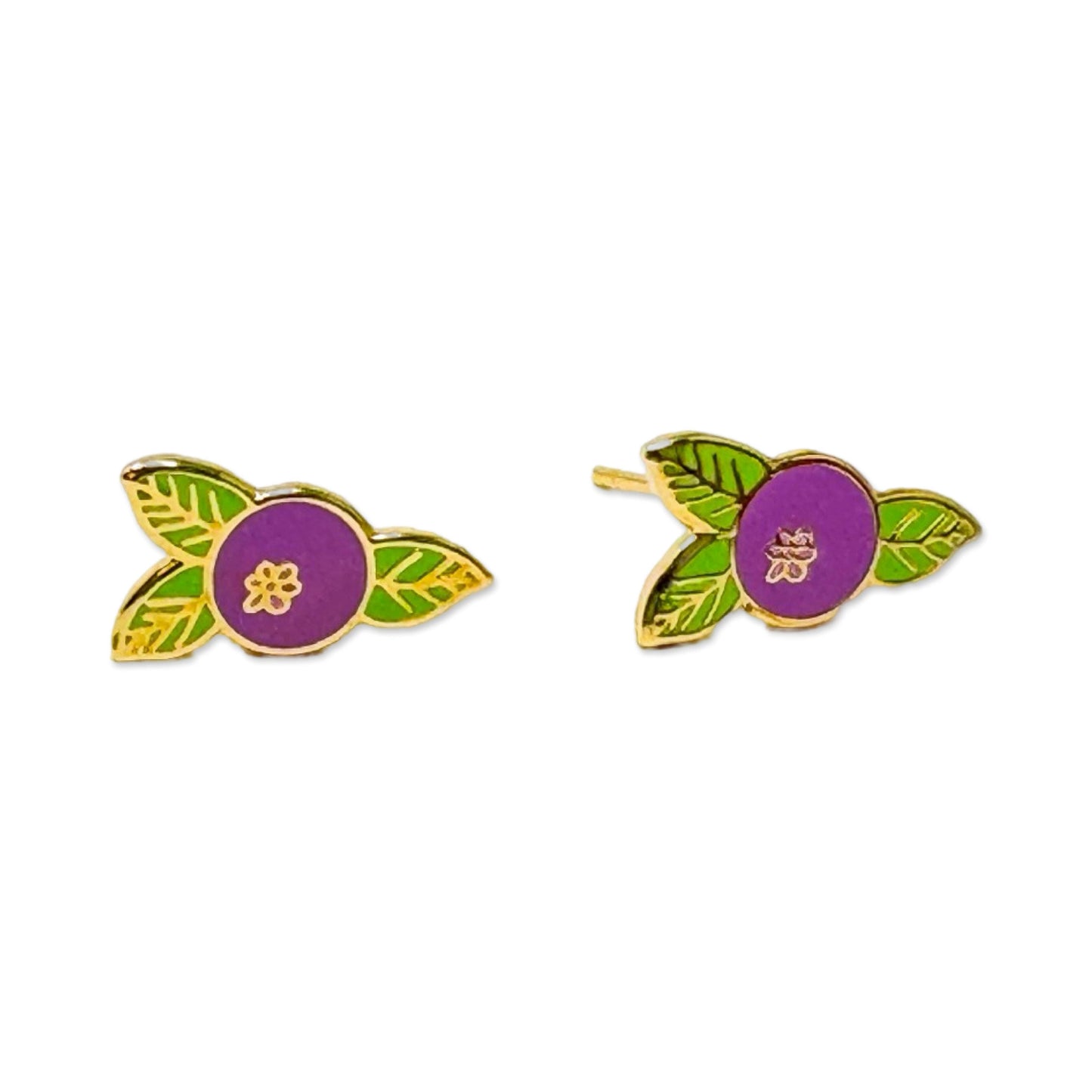 Jenny Lemons - Blueberry Enamel Earrings