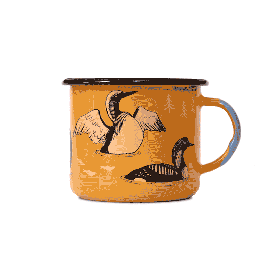 Bird Collective - Loons of North America Large Enamelware Mug