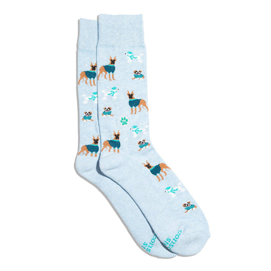 Conscious Step Socks that Save Dogs (Blue Dogs)