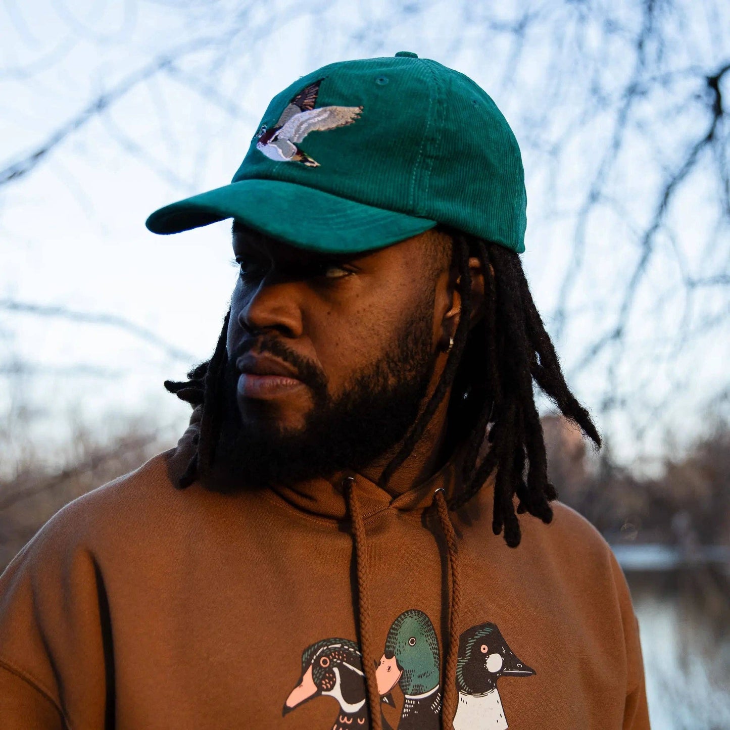 bird collective - Wood Duck Corduroy Hat