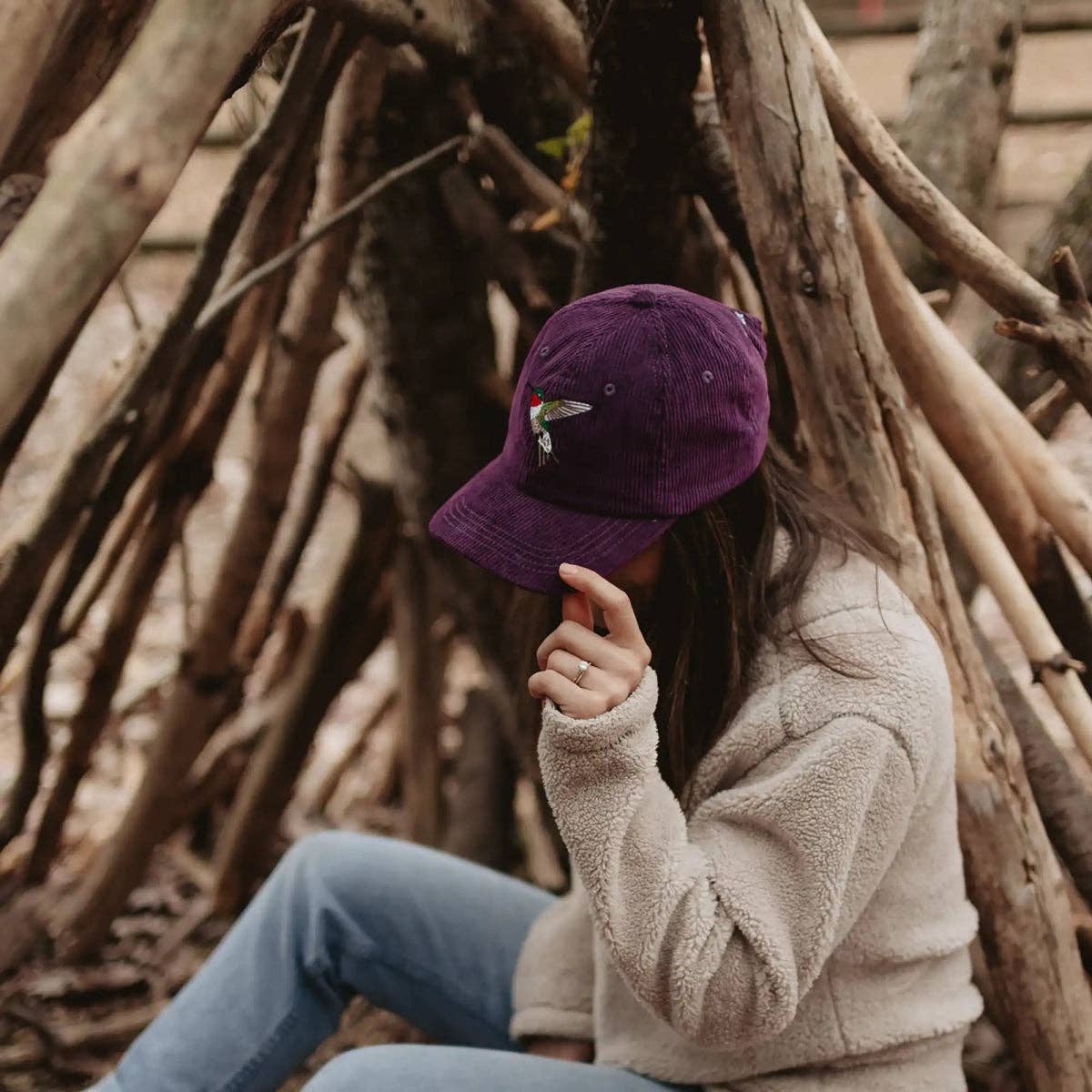 Bird Collective - Ruby-throated Hummingbird Corduroy Hat