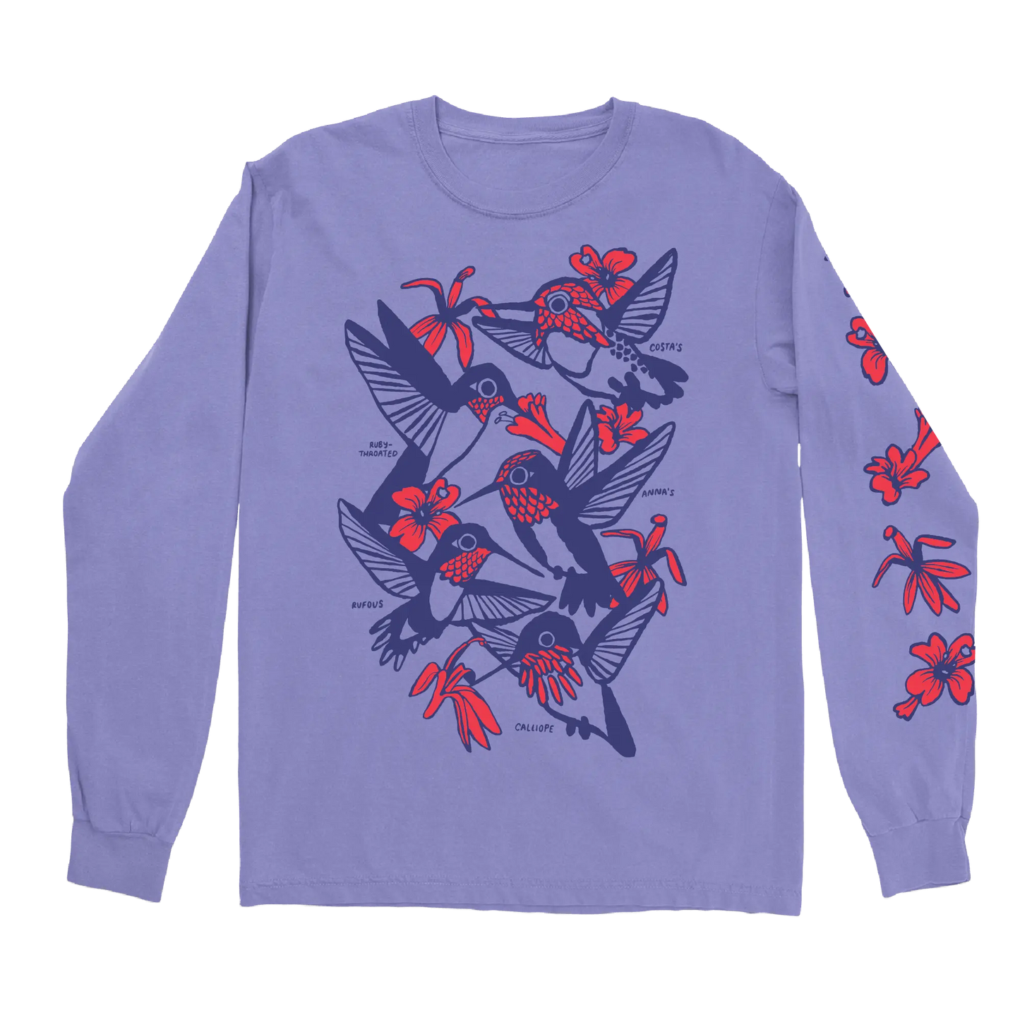 Bird Collective - Hummingbirds Long Sleeve Tee