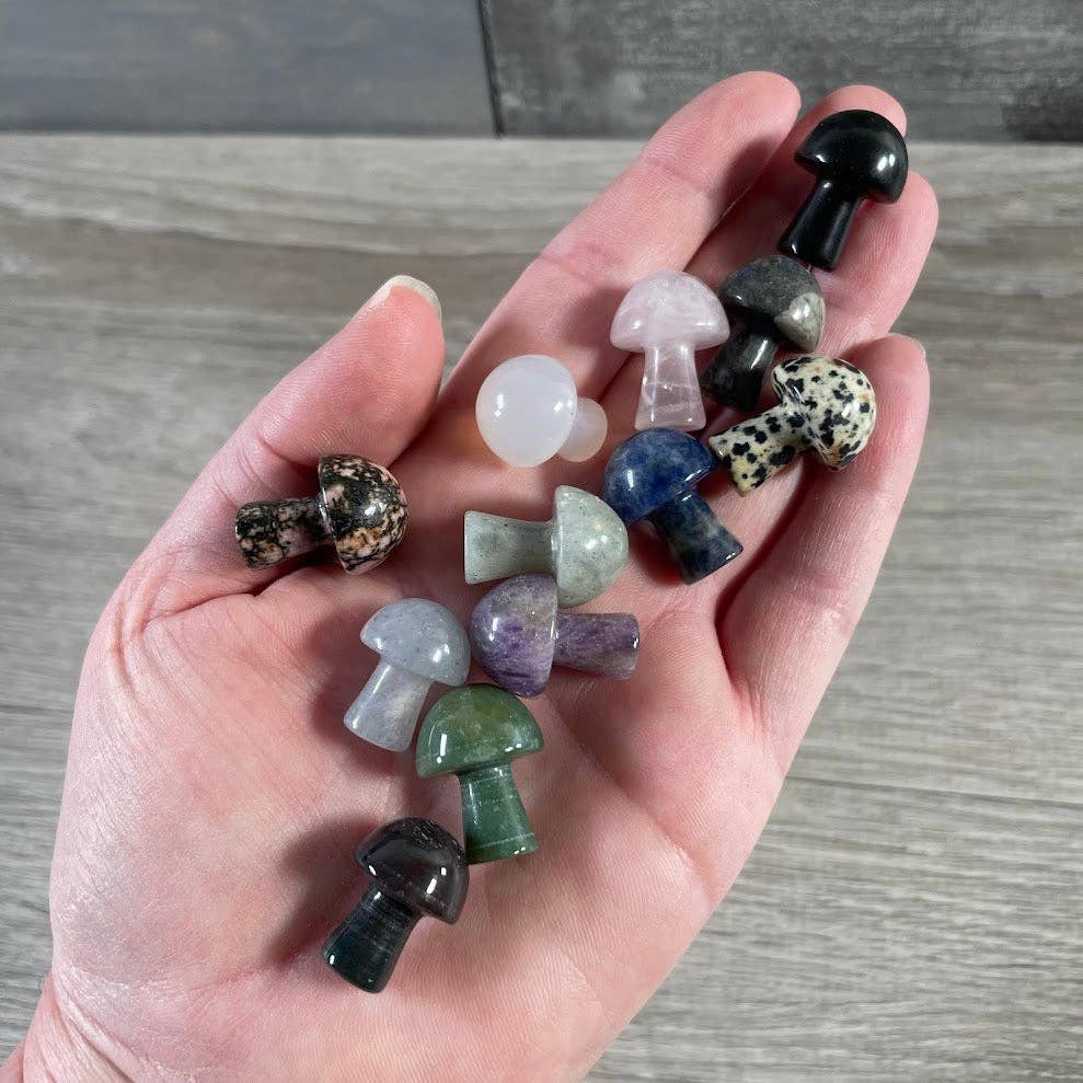 Small Gemstone Mushrooms