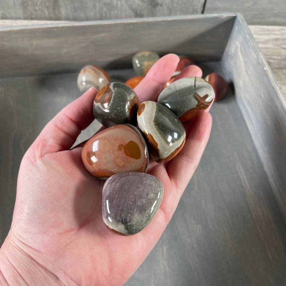 Polychrome Jasper Tumbled Stones – Keystone Crystals