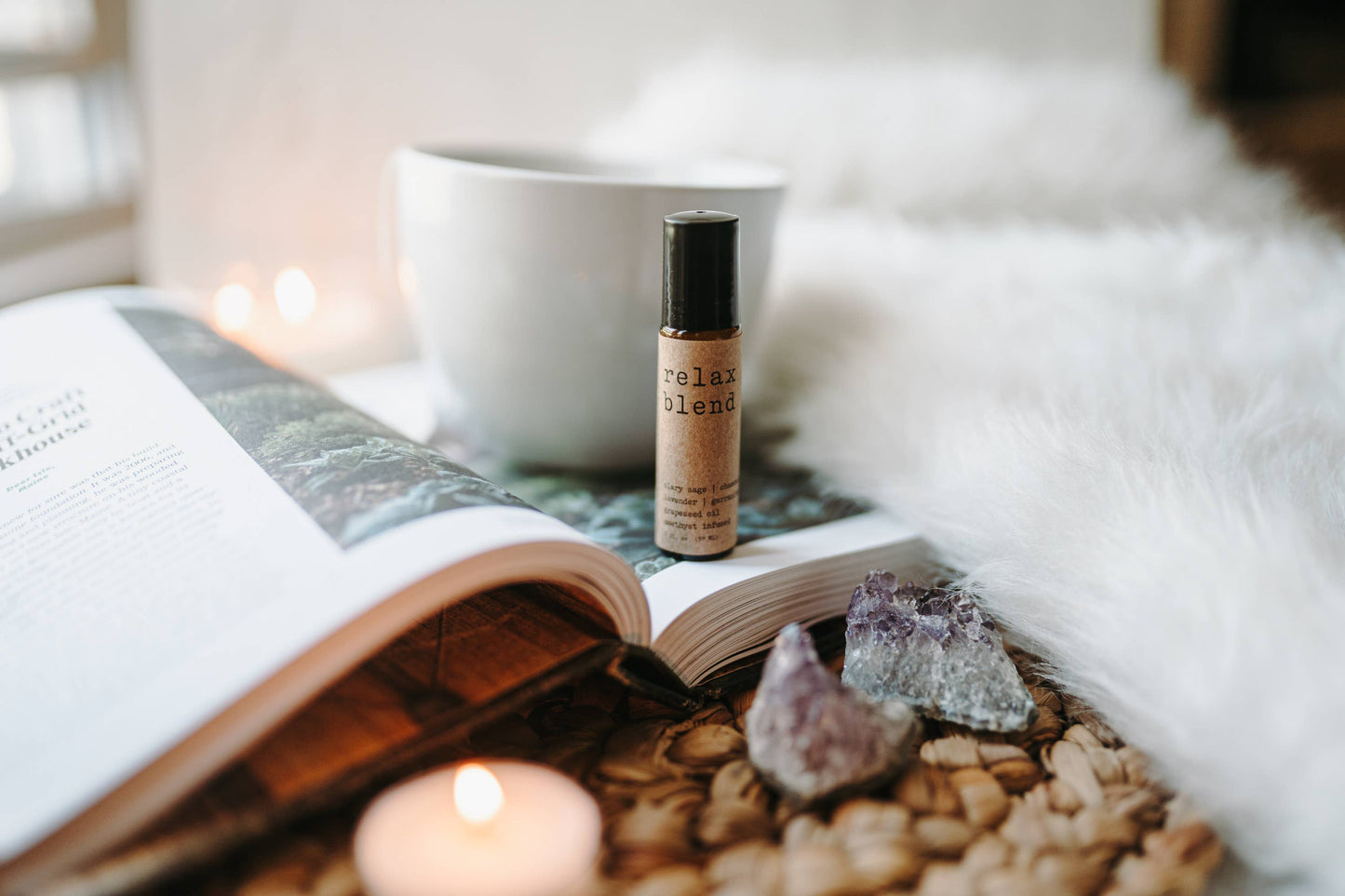 Soulistic Root - Relax Roller | Made with Essential Oils + Amethyst Crystals