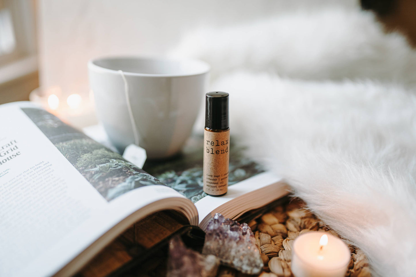 Soulistic Root - Relax Roller | Made with Essential Oils + Amethyst Crystals