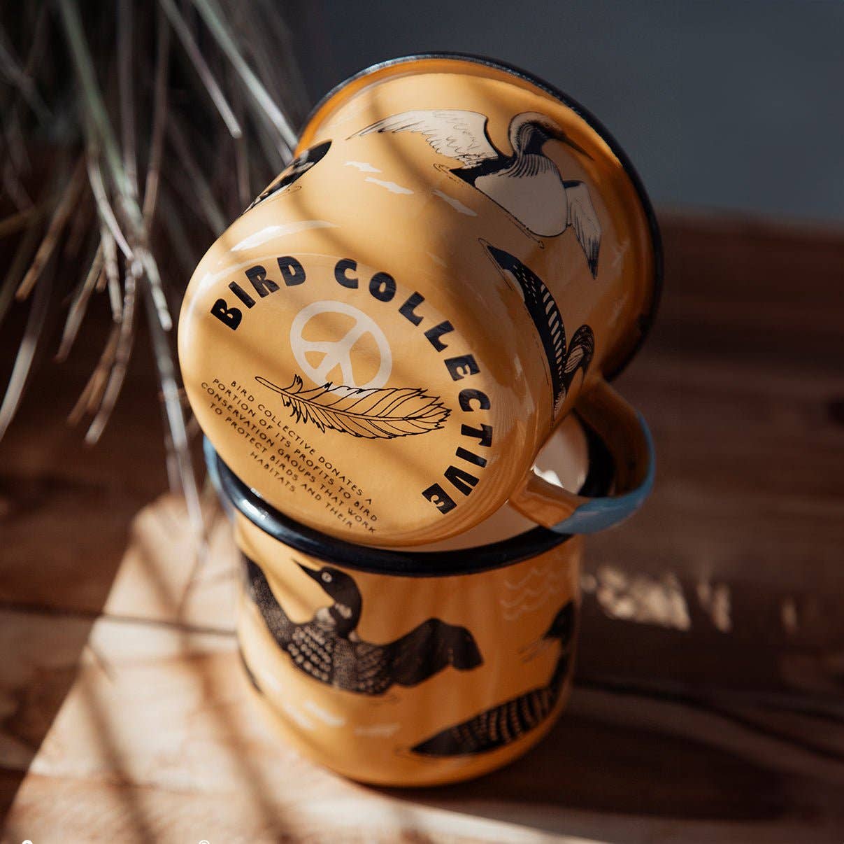 Bird Collective - Loons of North America Large Enamelware Mug