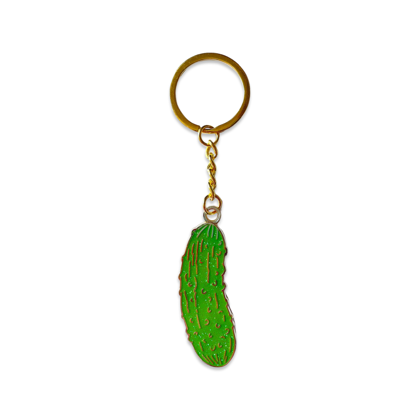 Jenny Lemons Pickle Enamel Keychain