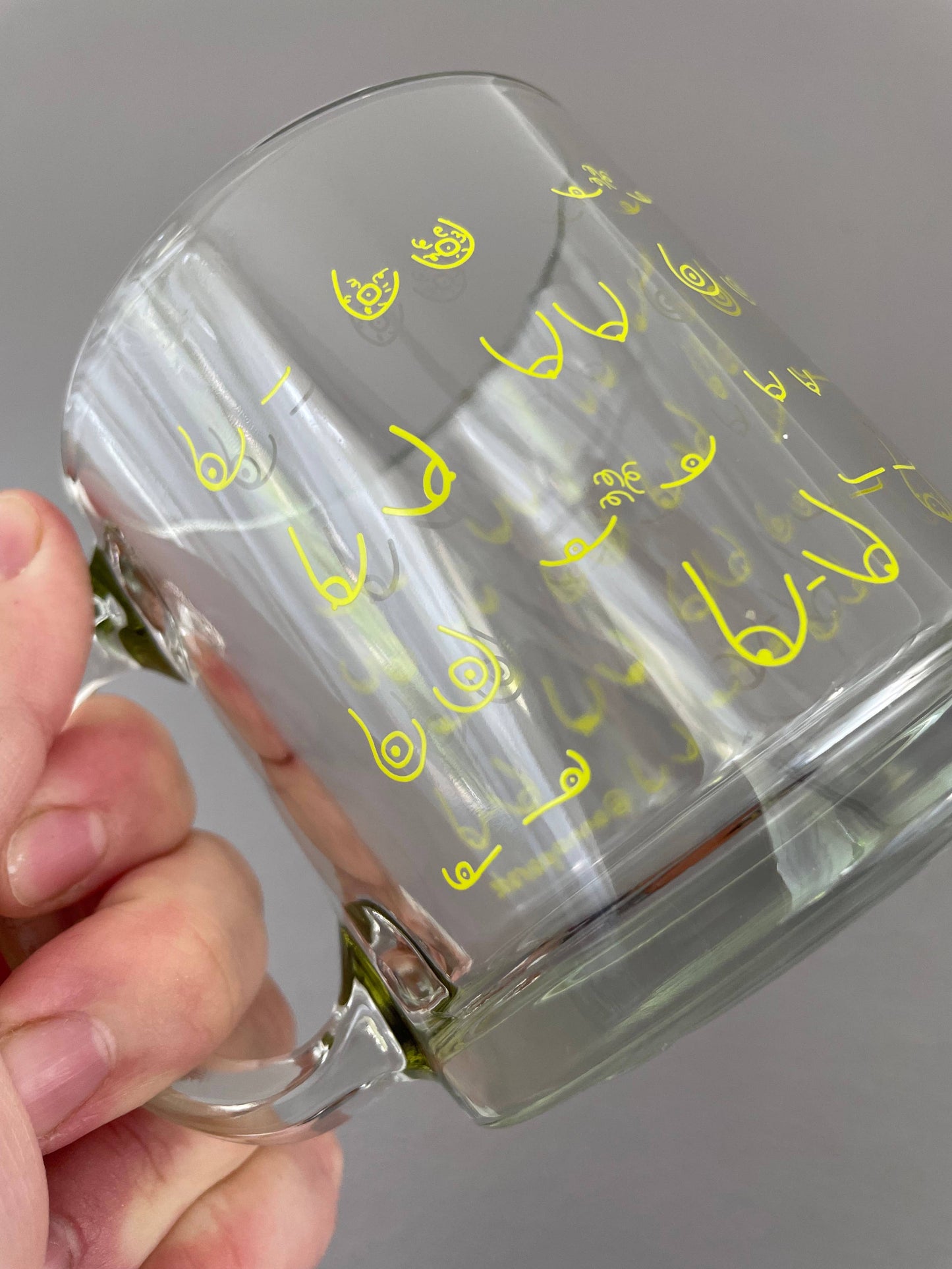 Anna Parade - Tiddies! 15-ounce glass coffee or tea mug