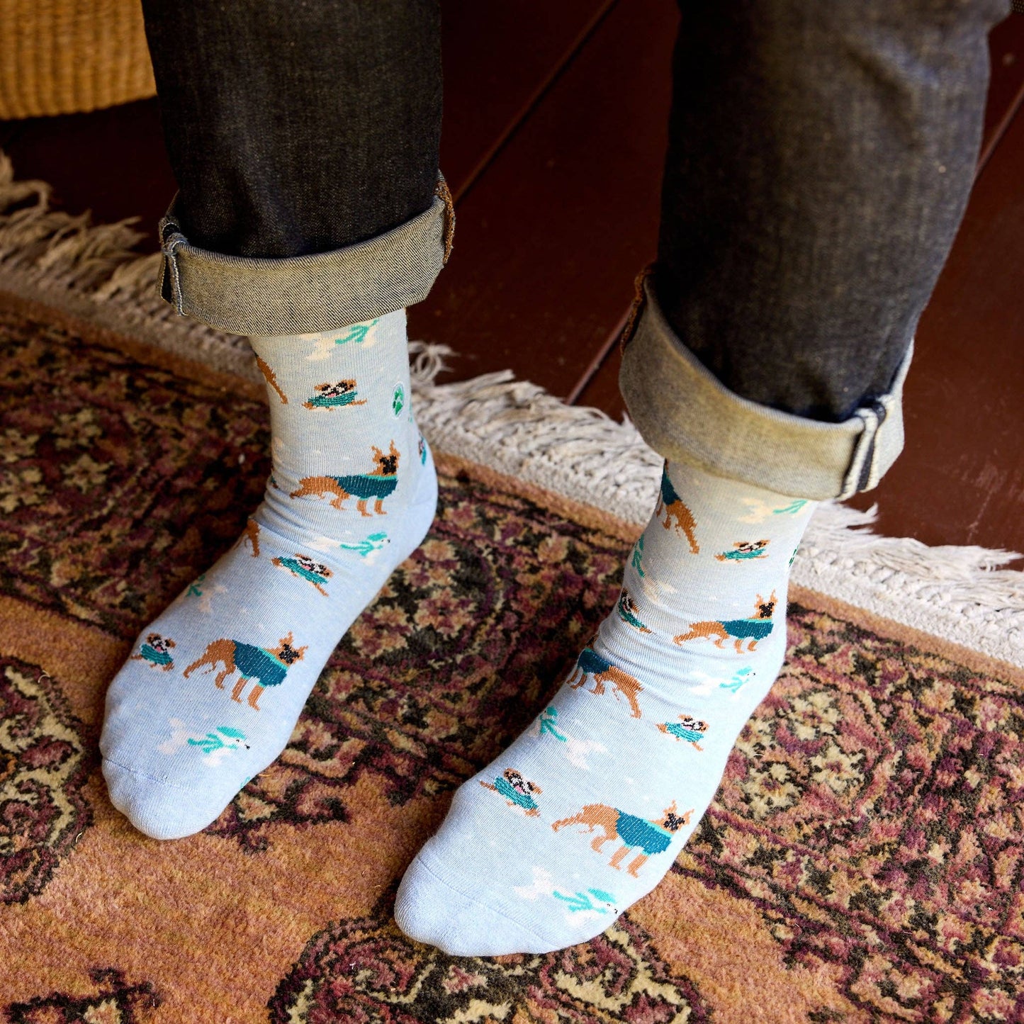 Conscious Step Socks that Save Dogs (Blue Dogs)