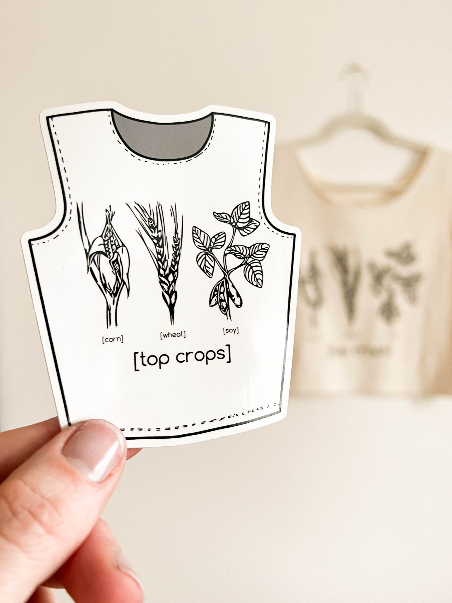 May and Mary Top Crops Crop Top Sticker