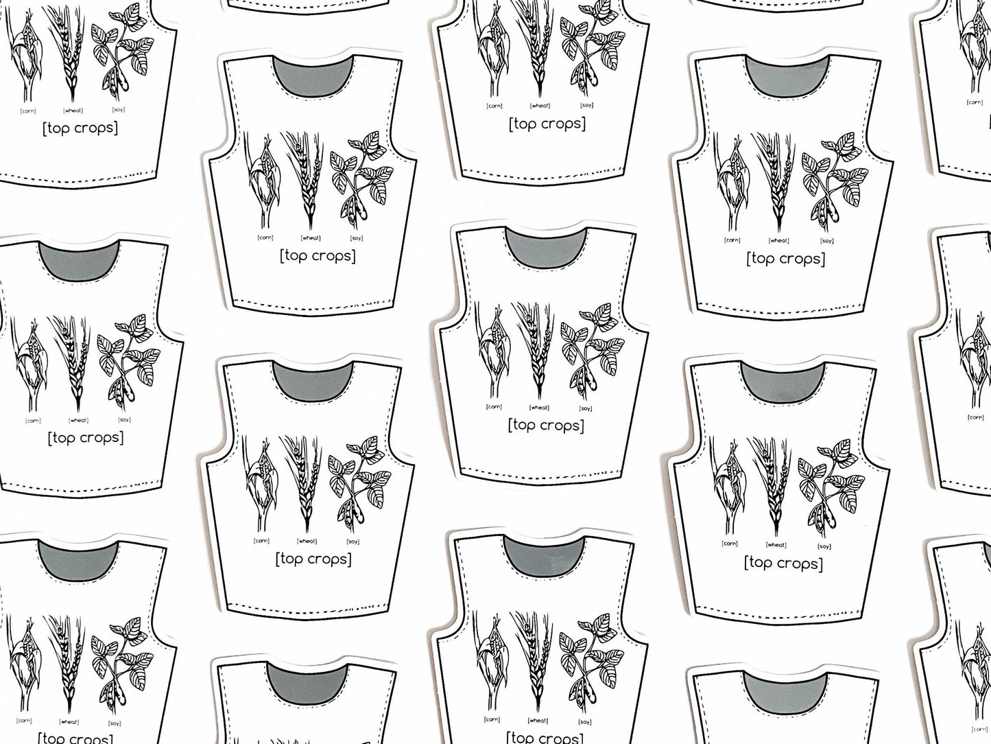May and Mary Top Crops Crop Top Sticker