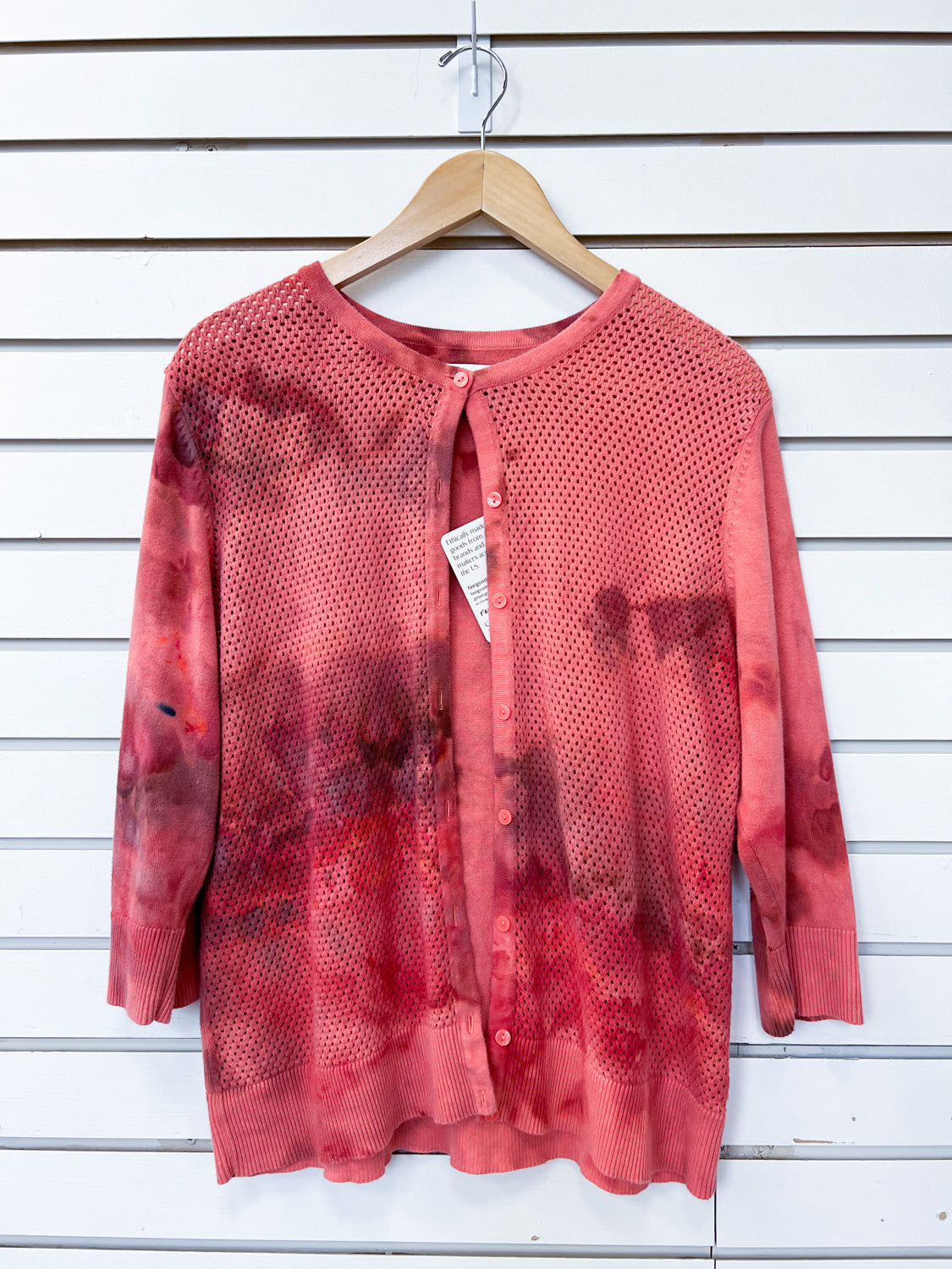 Feel Goods Rework - rust ice dye - cardigan