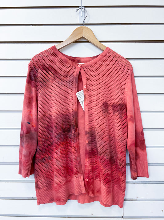 Feel Goods Rework - rust ice dye - cardigan