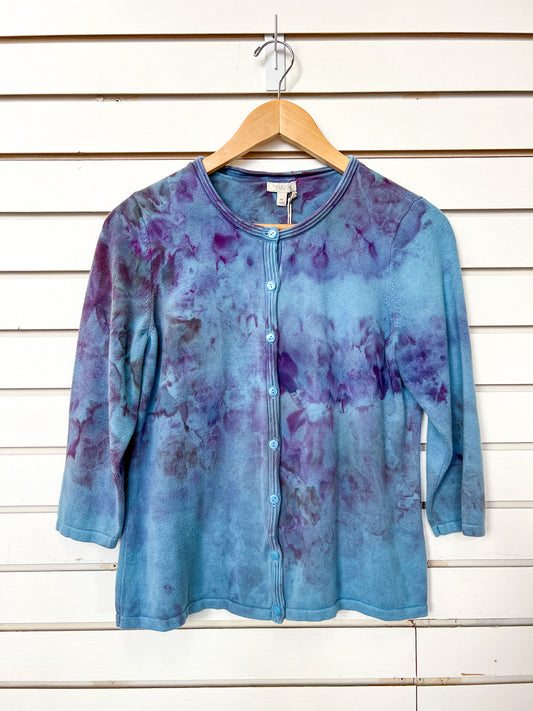 Feel Goods Rework - royal ice dye - cardigan