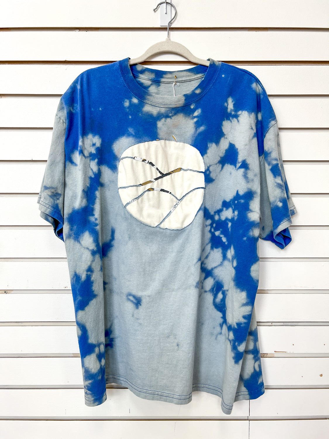 FG rework - short sleeve t-shirt, blue and gray