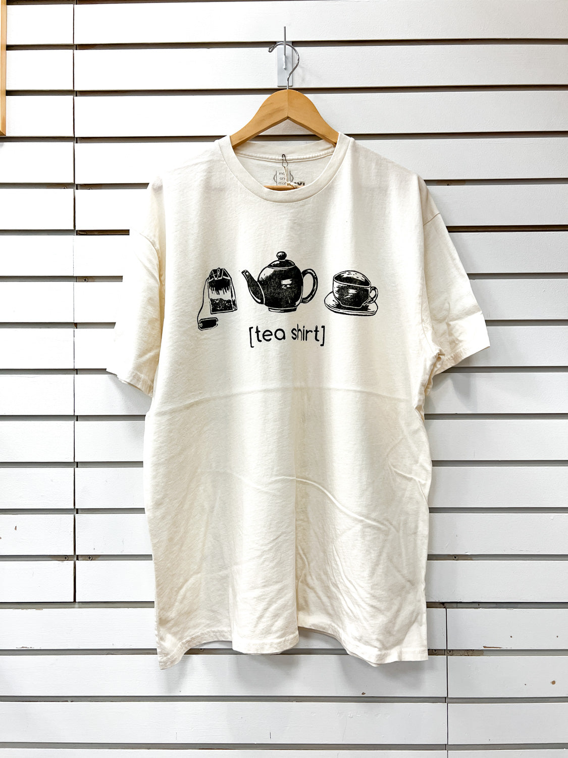 May and Mary Tea Shirt - Short Sleeve Organic Cotton - Cream