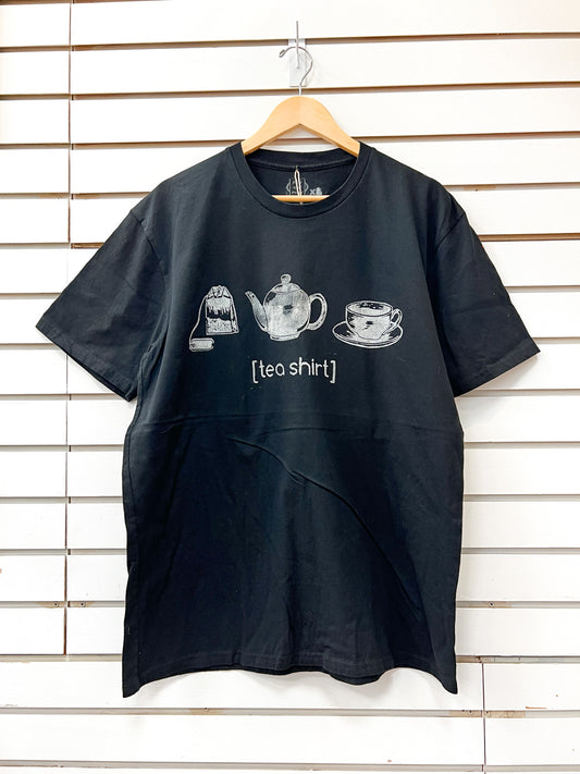 May and Mary Tea Shirt - Short Sleeve Organic Cotton - Black