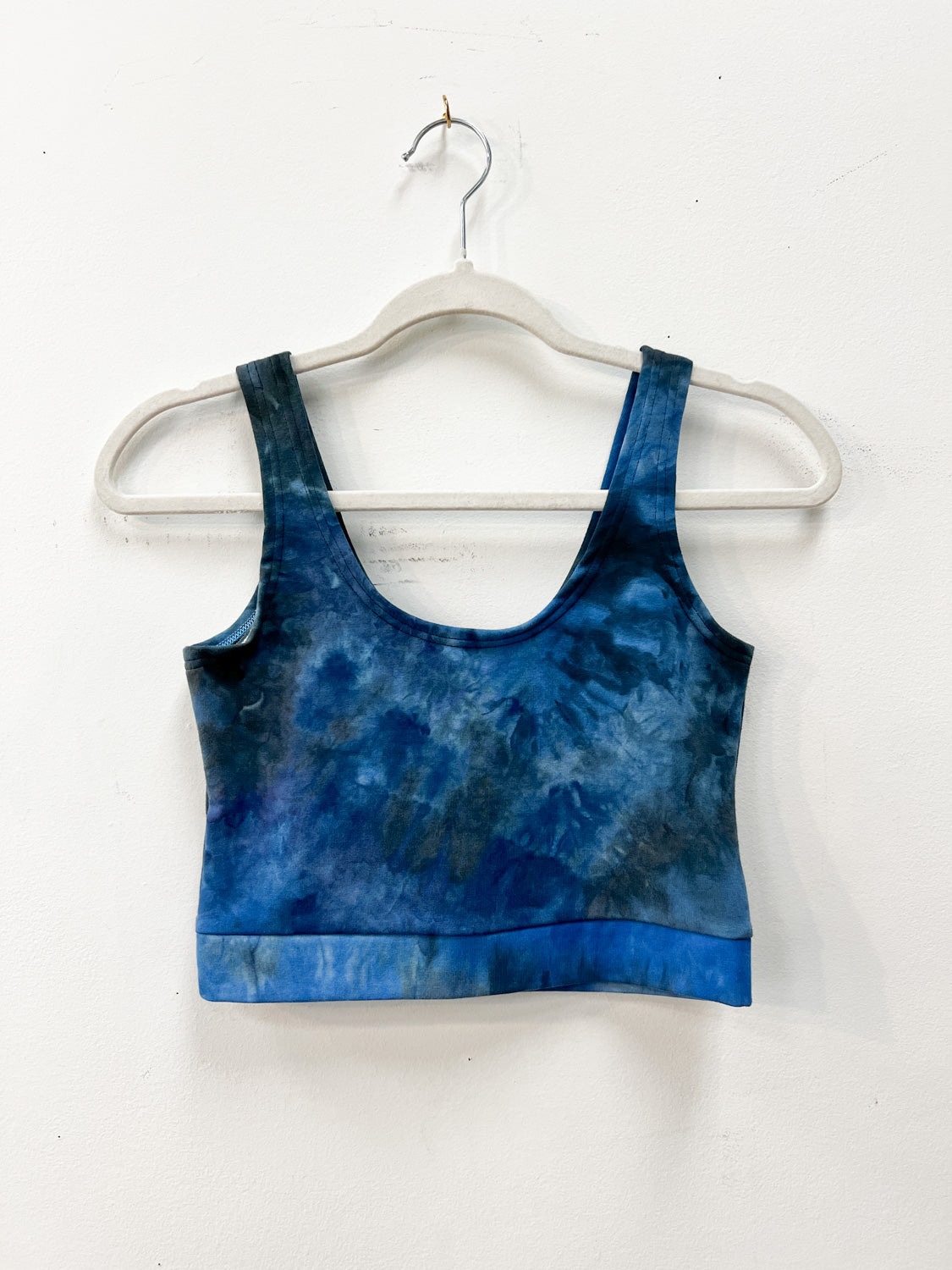 Handmade Bra Top - Ocean Ice Dye