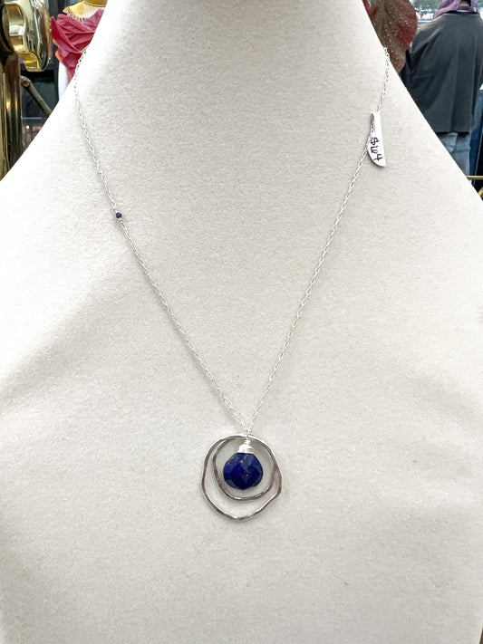 Elysium Jewelry silver and lapis necklace