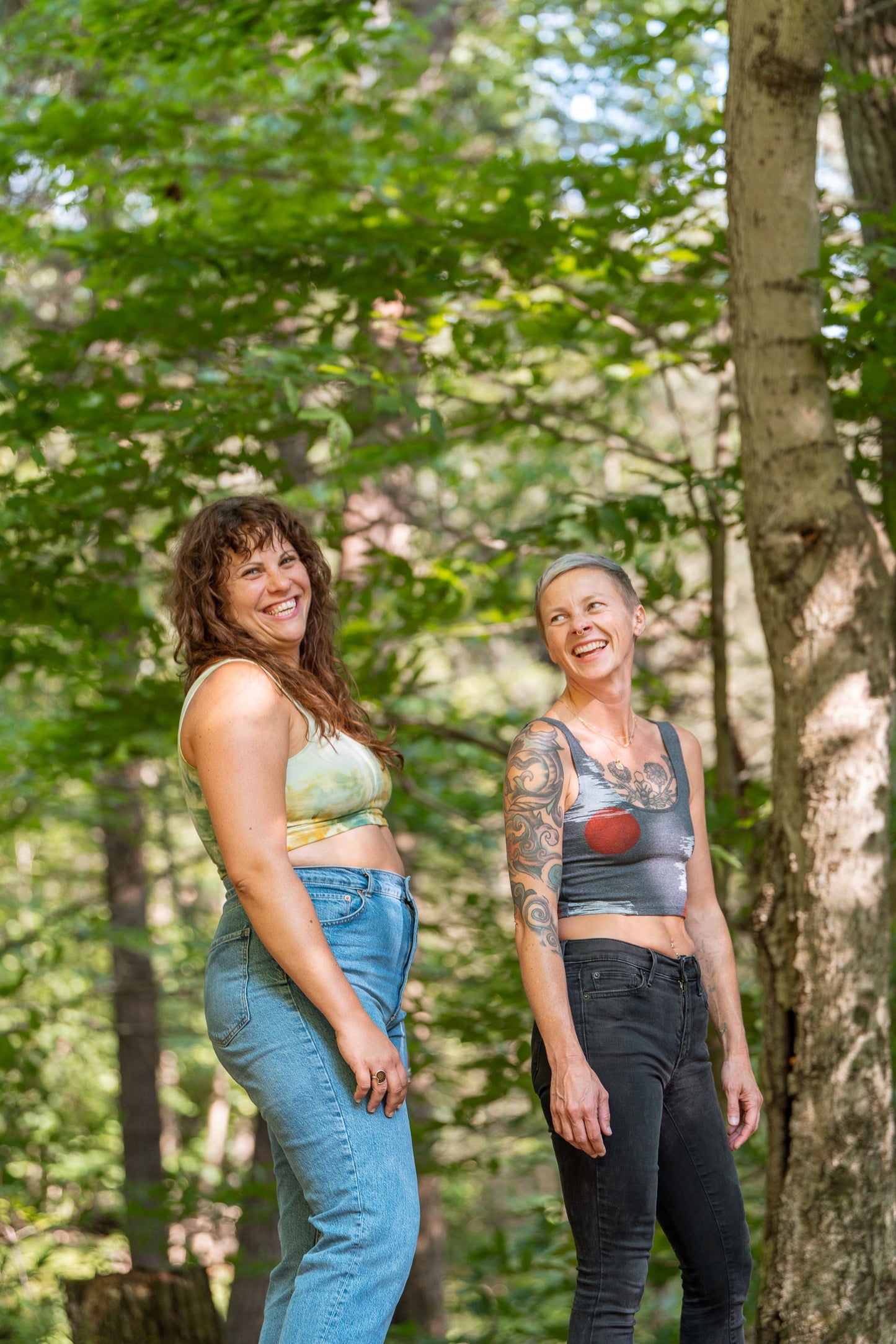 May and Mary Ice Dyed Handmade Bra Top - Goldenrod
