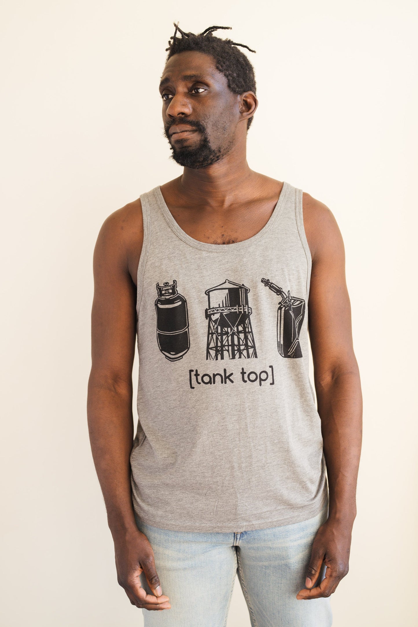 May and Mary Unisex Bamboo Tank Top - Gray