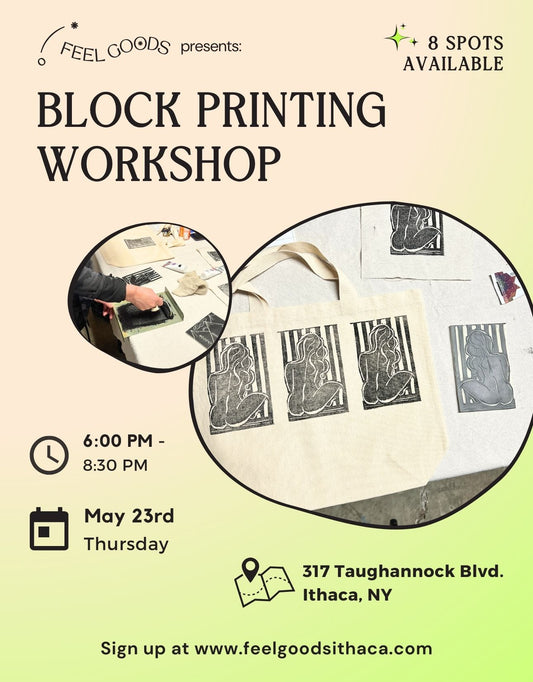 May 23rd DIY Block Printing Workshop