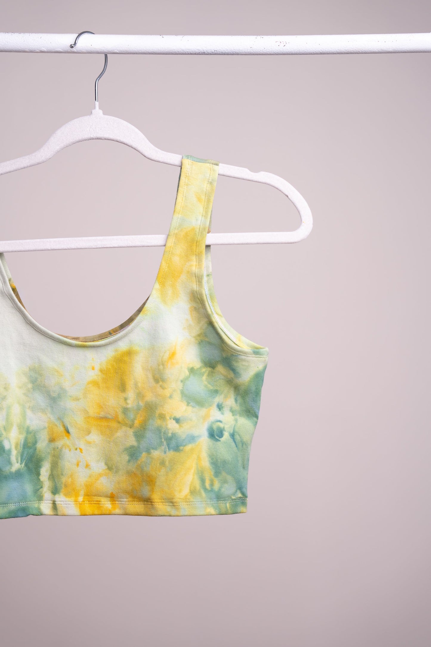 May and Mary Ice Dyed Handmade Bra Top - Goldenrod
