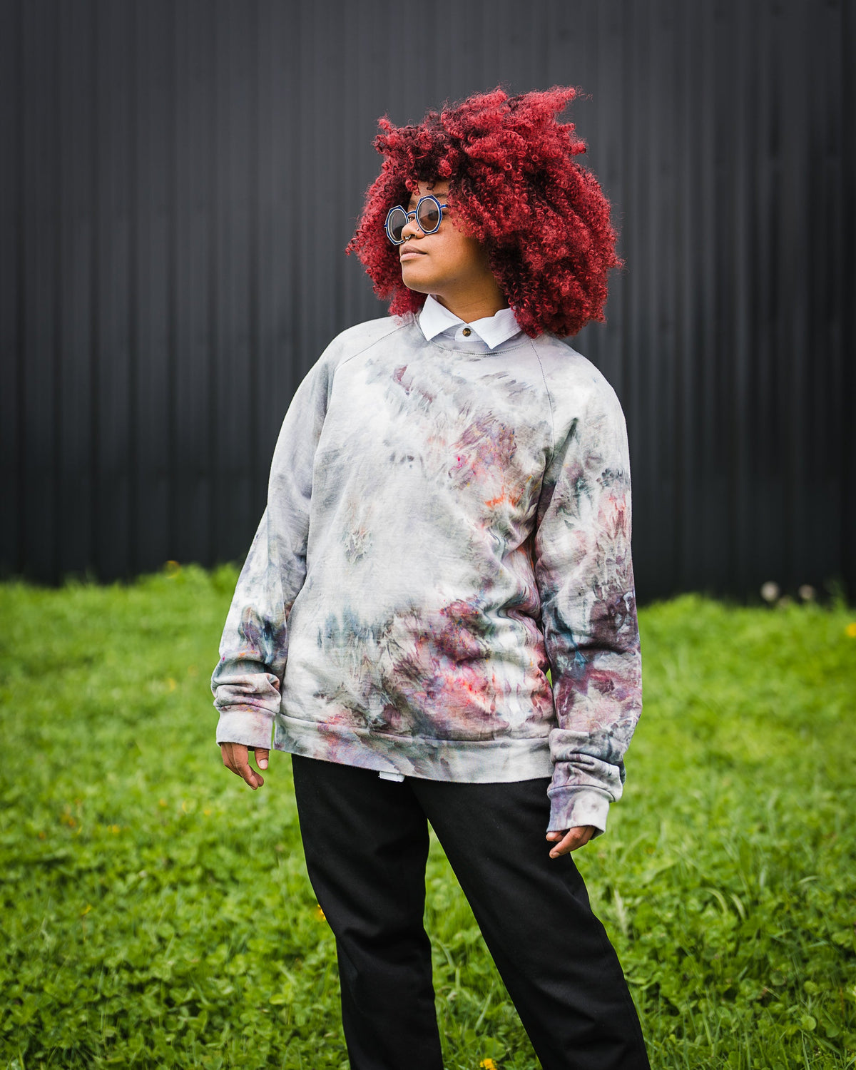 May and Mary Ice Dyed Organic Cotton Sweatshirt- New Spring