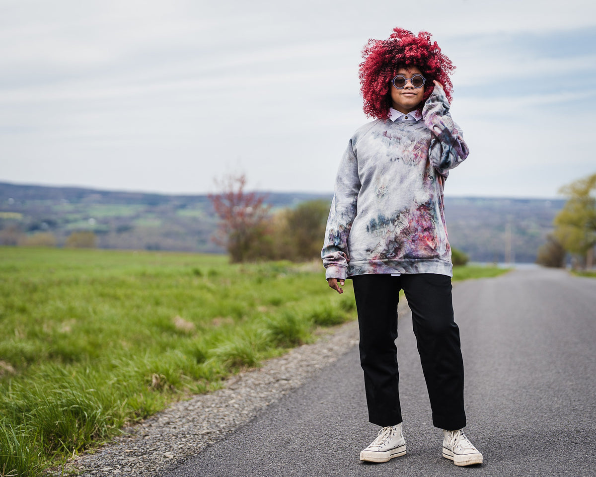 May and Mary Ice Dyed Organic Cotton Sweatshirt- New Spring