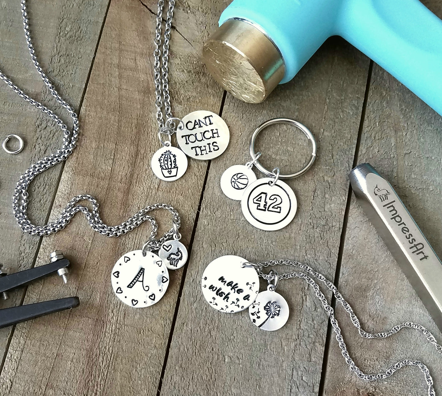 March 20th Stamp Design Necklace Workshop