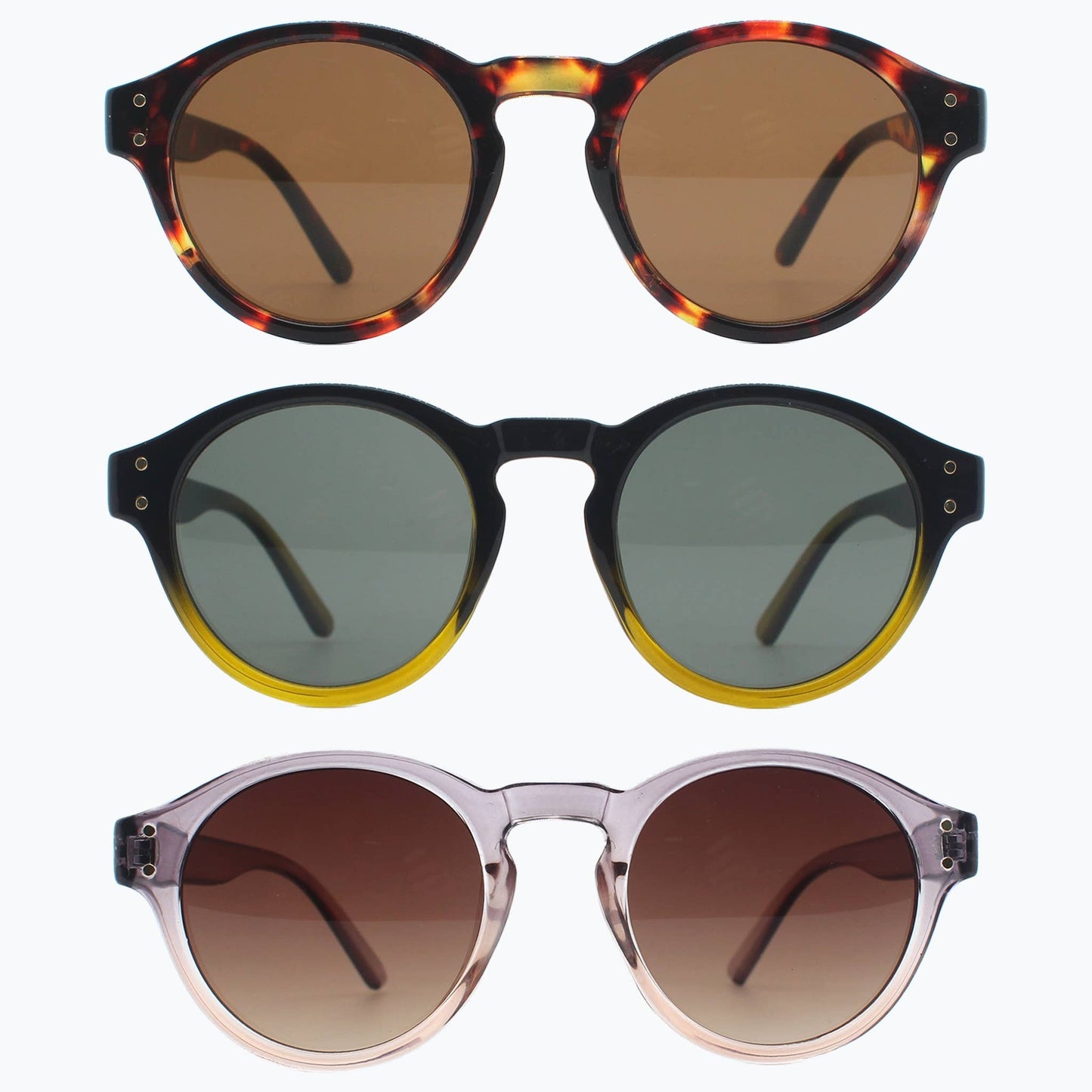 Sunset Theory - Vintage Round Sunglasses for Women & Men