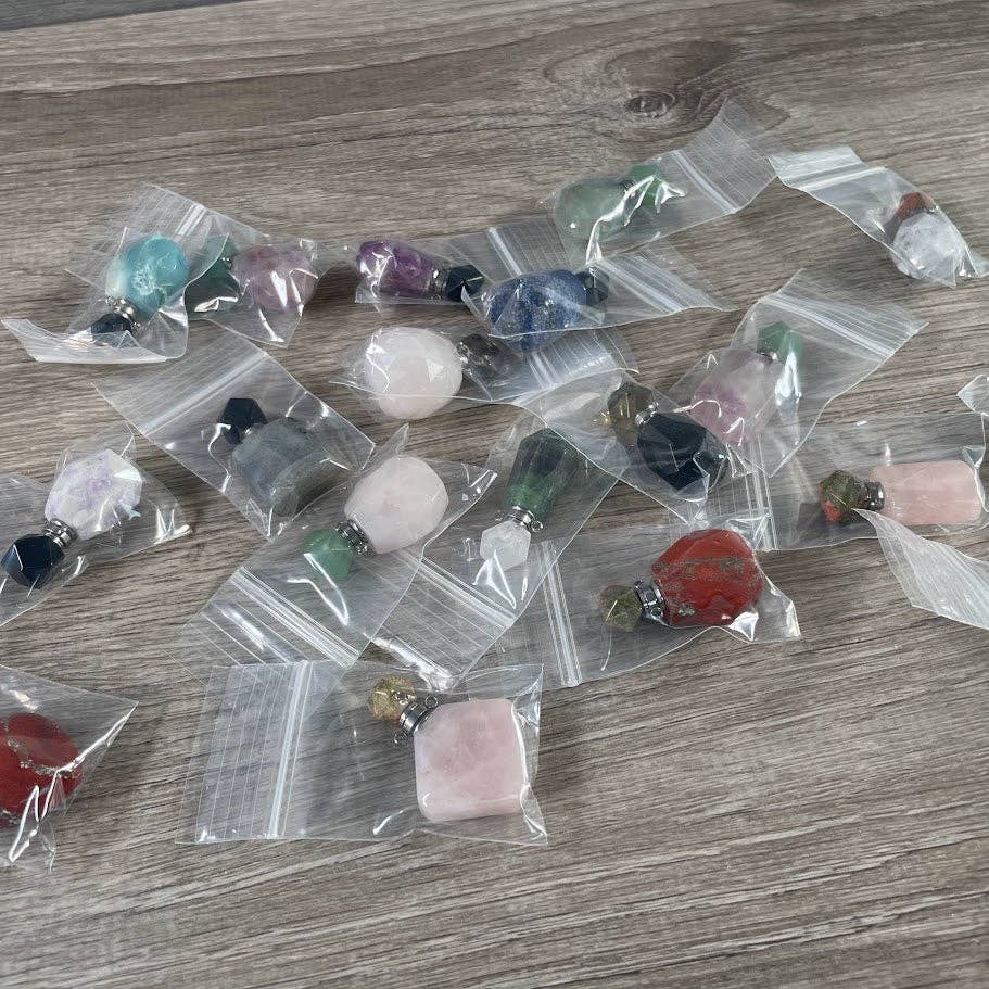 Keystone Crystals - Assorted Gemstone Perfume Bottles – Crystal Aromatherapy