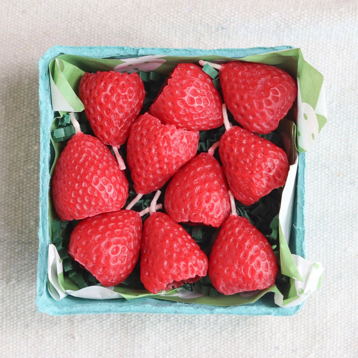 Happy Organics - Strawberry Beeswax Birthday Candles