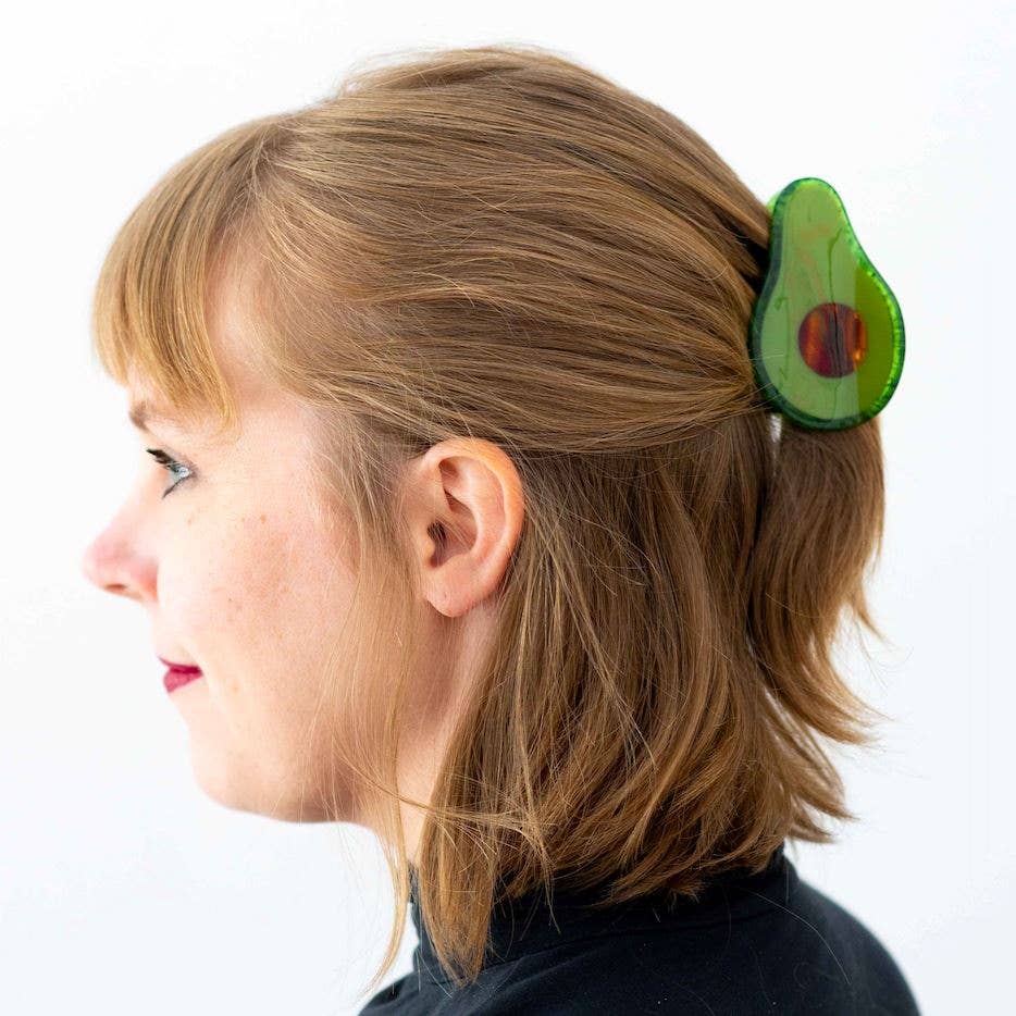 Jenny Lemons Midi Avocado Hair Claw Clip