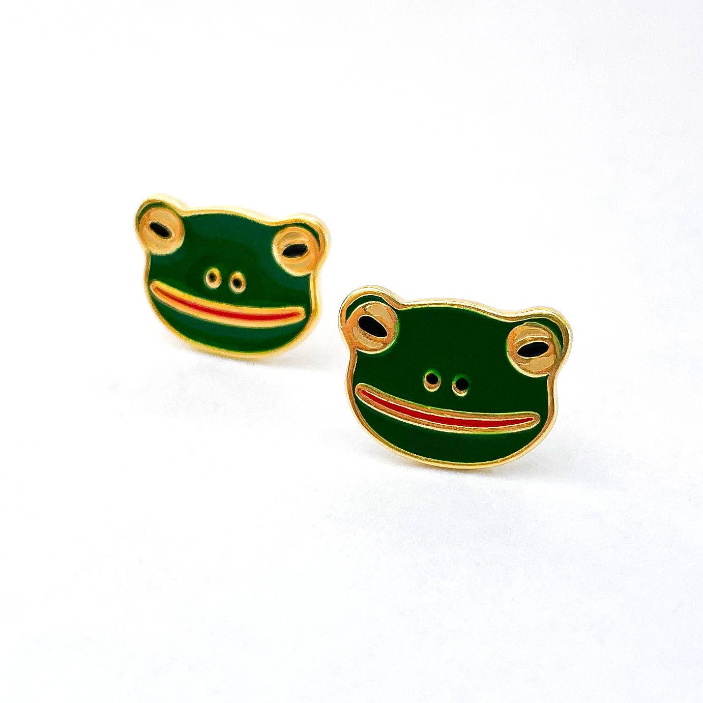 *SALE* Frog Enamel Earrings