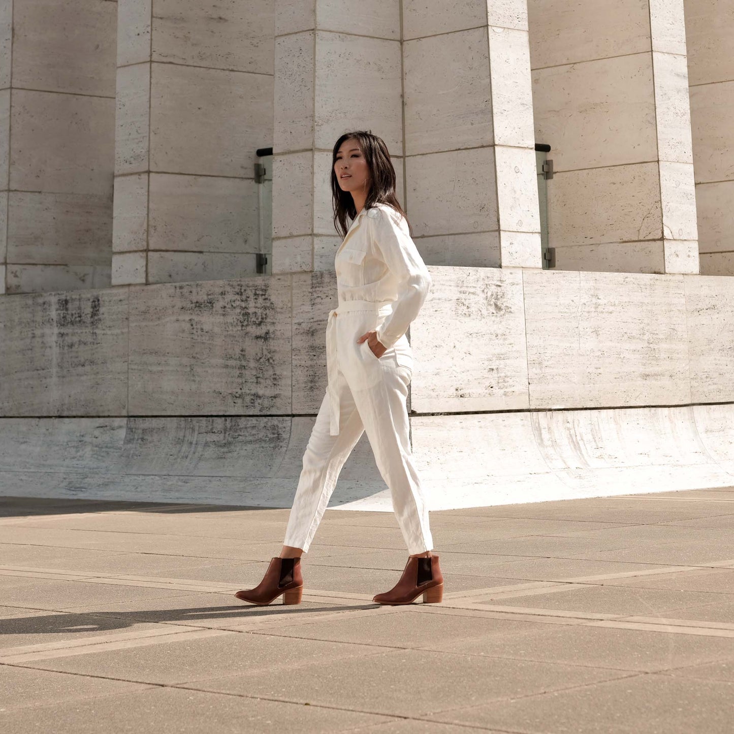 Nisolo Heeled Chelsea Boot Brandy