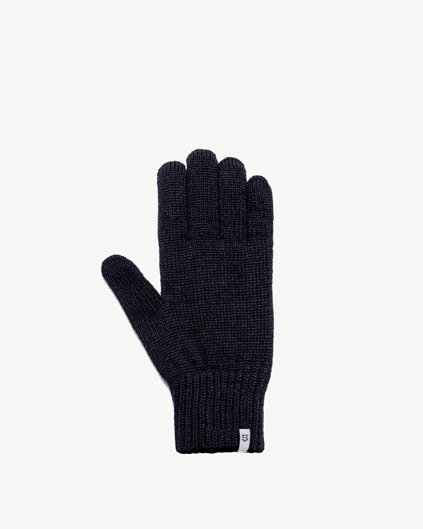 Upstate Stock Navy Melange Ragg Wool Full Glove
