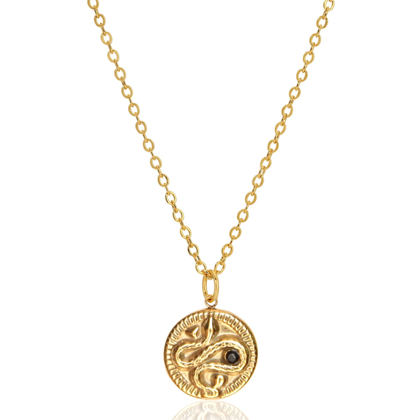 Sunday Girl |  New Snake  Coin Pendant