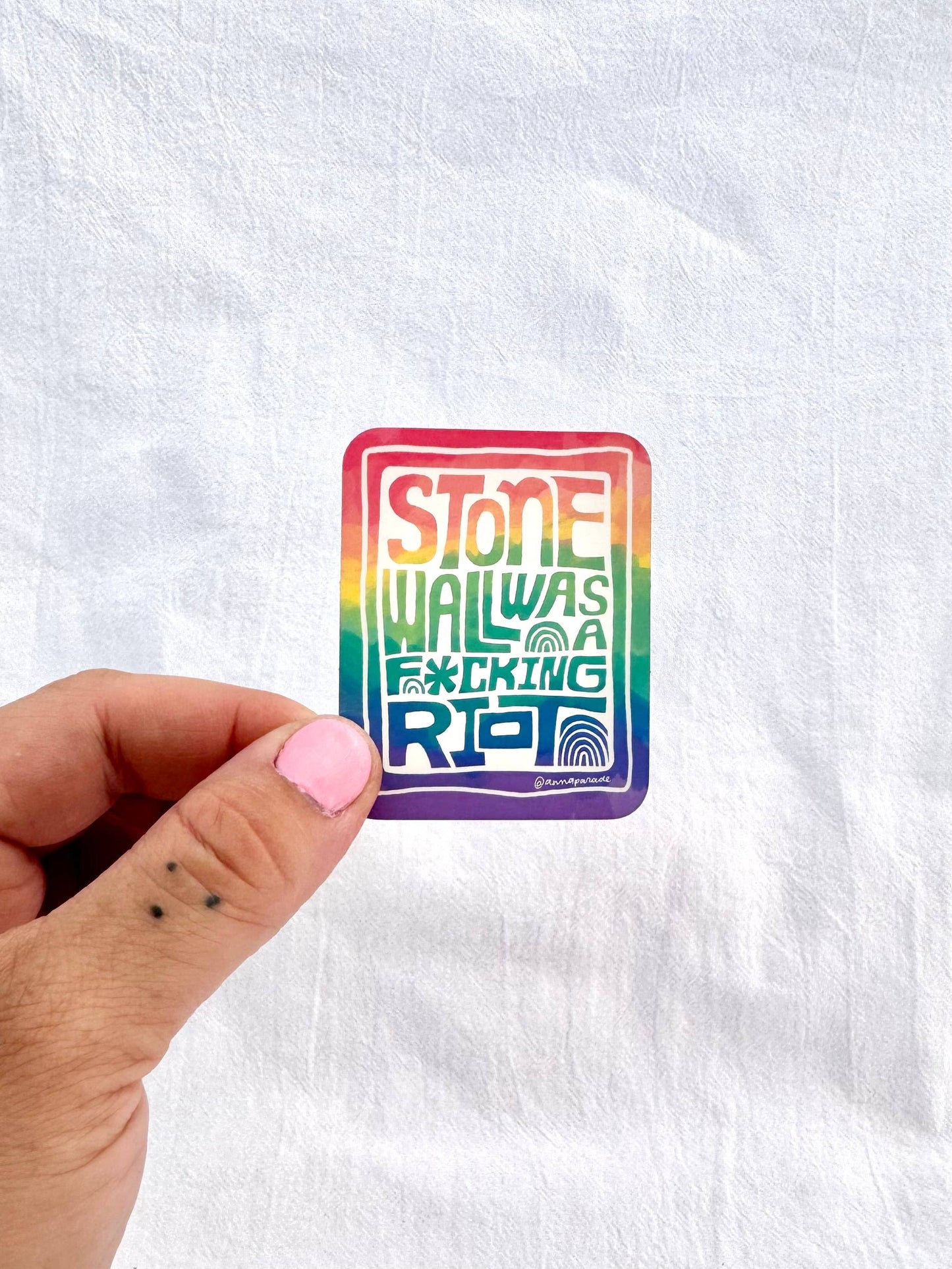 Stonewall Was A F*cking Riot Vinyl Sticker