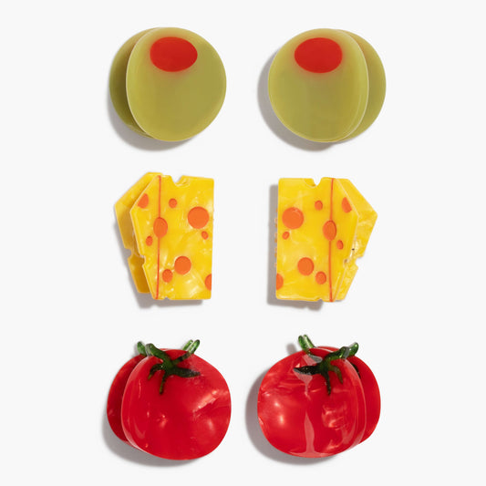Jenny Lemons -  Micro Snack Board Hair Claw Clip Set
