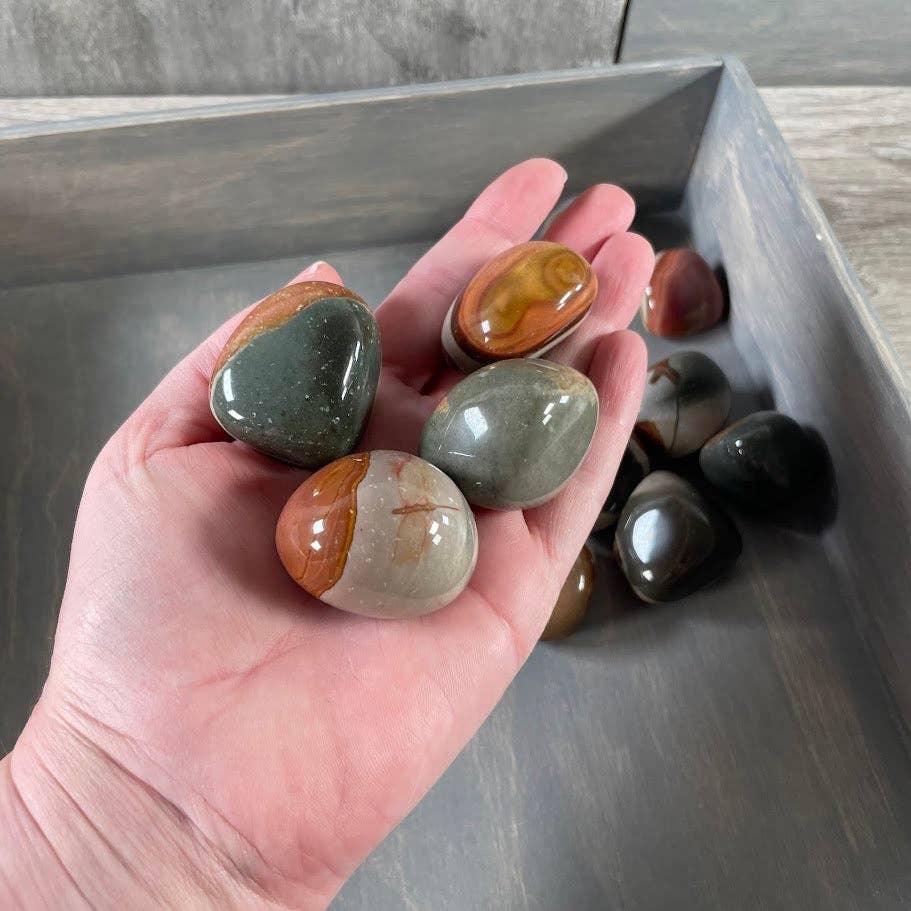 Polychrome Jasper Tumbled Stones – Keystone Crystals