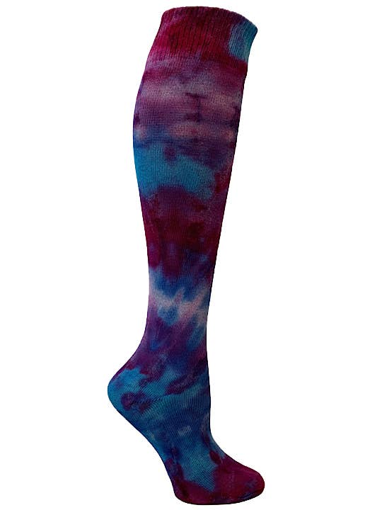 Mixed 6 Pack - Organic Cotton Tie Dye Knee High Socks