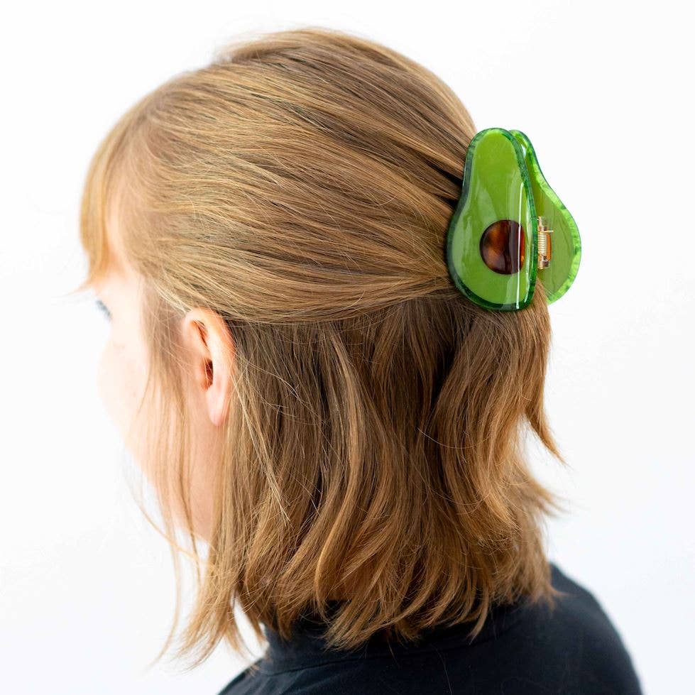 Jenny Lemons Midi Avocado Hair Claw Clip