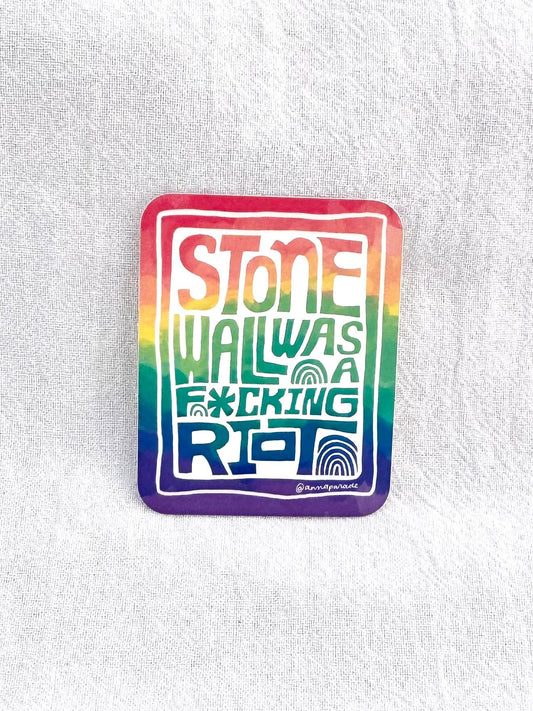 Stonewall Was A F*cking Riot Vinyl Sticker